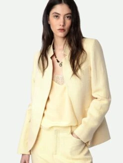 Zadig & Voltaire Very Linen Blazer Cedra -Zadig Et Voltaire WWBL00849 CEDRA HOVER