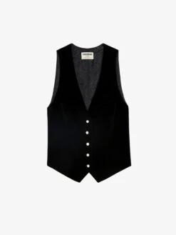 Zadig & Voltaire Velvet Emaux Blazer Black -Zadig Et Voltaire WWBL00865 NOIR PACKSHOT 67068623c0a3e