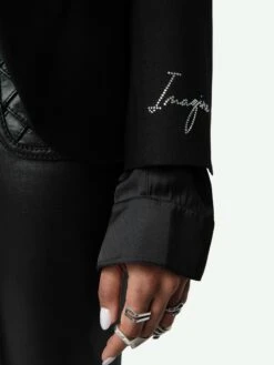 Zadig & Voltaire Very Diamanté Blazer Black 3 Zadig & Voltaire Very Diamanté Blazer Black -Zadig Et Voltaire WWBL00867 NOIR ADDI 2 6683f282ee82b