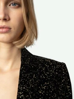 Zadig & Voltaire Velvet Valse Blazer Black 6 Zadig & Voltaire Velvet Valse Blazer Black -Zadig Et Voltaire WWBL00876 NOIR ADDI 6 6704e3d45f008