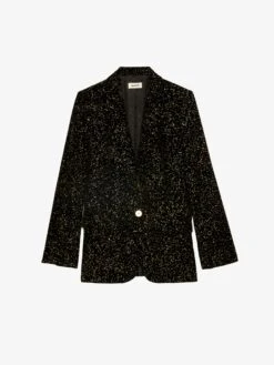 Zadig & Voltaire Velvet Valse Blazer Black 8 Zadig & Voltaire Velvet Valse Blazer Black -Zadig Et Voltaire WWBL00876 NOIR PACKSHOT 67068542d72a4