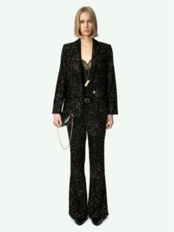 Zadig & Voltaire Velvet Valse Blazer Black