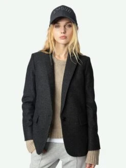 Zadig & Voltaire Valse Blazer Anthracite -Zadig Et Voltaire WWBL01877 ANTHRACITE ADDI 1 6728e451a6b92