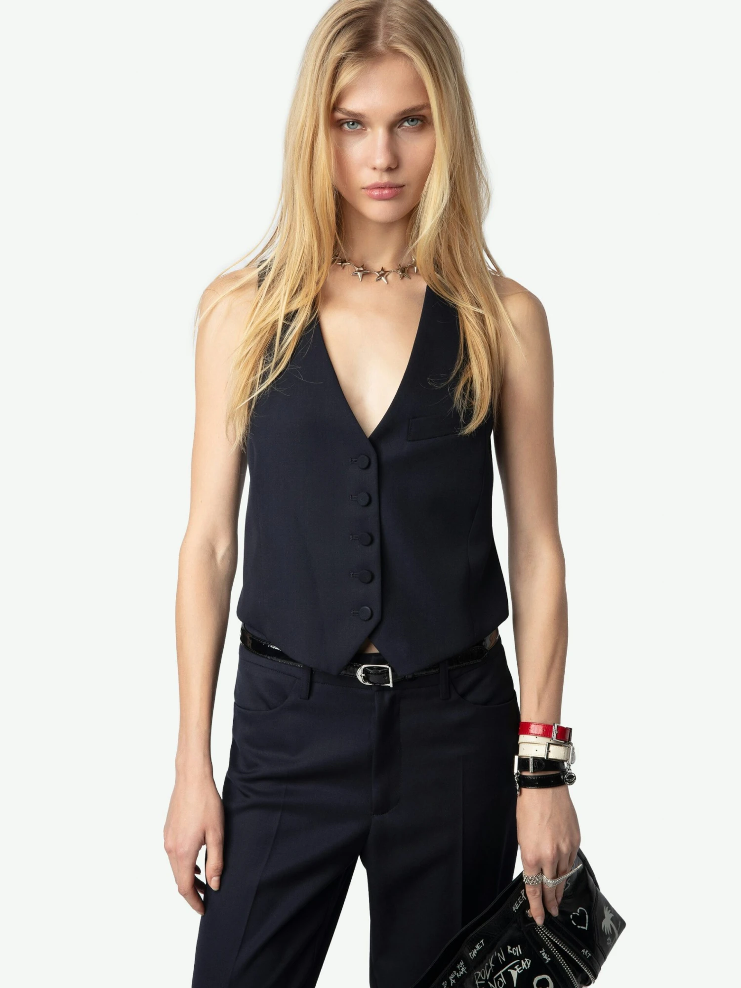 Emaux Wool Vest Encre Zadig & Voltaire Emaux Wool Vest Encre -Zadig Et Voltaire WWBL01913 ENCRE ADDI 1 6723526bdf27f scaled