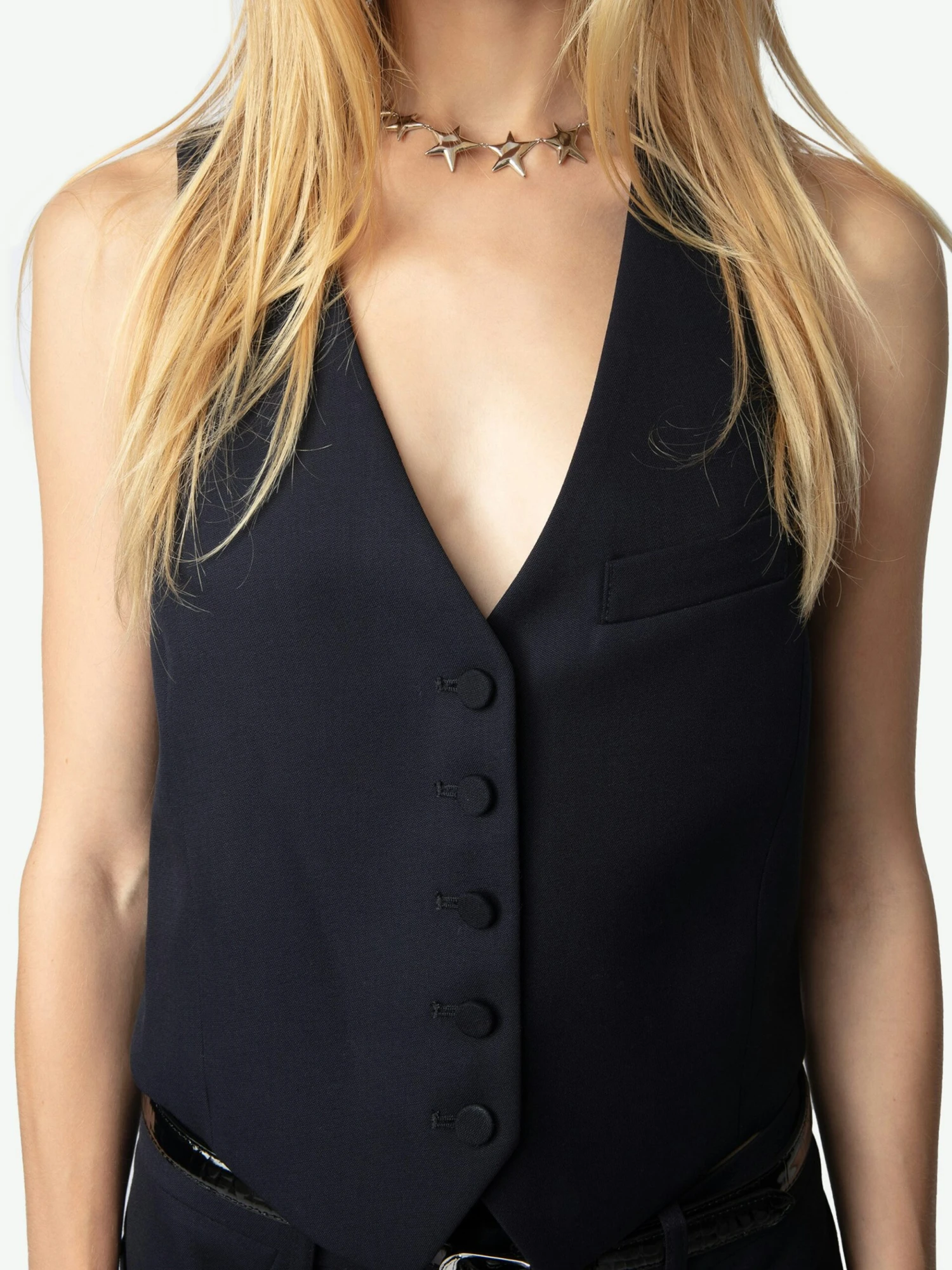 Emaux Wool Vest Encre Zadig & Voltaire Emaux Wool Vest Encre -Zadig Et Voltaire WWBL01913 ENCRE HOVER 67235078bc7df scaled