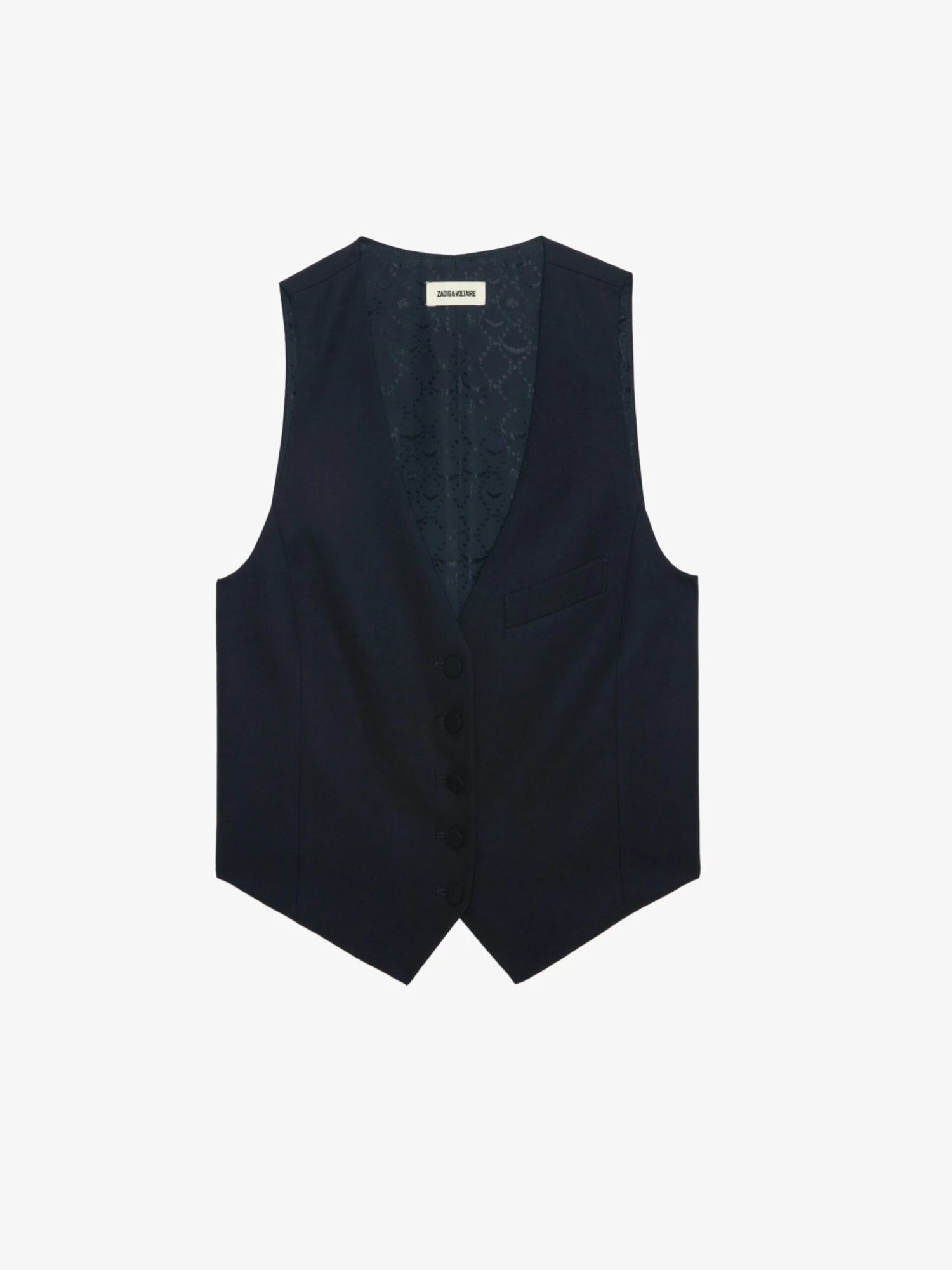 Emaux Wool Vest Encre Zadig & Voltaire Emaux Wool Vest Encre -Zadig Et Voltaire WWBL01913 ENCRE PACKSHOT 6728b2bee37cb scaled