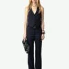 Zadig & Voltaire Emaux Wool Vest Encre