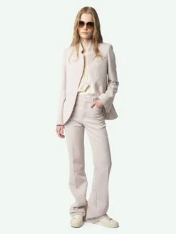 Zadig & Voltaire Very Women's Pink Blazer Lilas -Zadig Et Voltaire WWBL01930 LILAS ADDI 1 67a9e1ea723b9