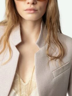 Zadig & Voltaire Very Women's Pink Blazer Lilas -Zadig Et Voltaire WWBL01930 LILAS HOVER 67a9e25ba82e7