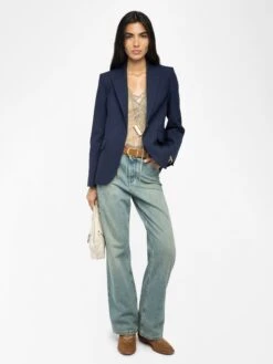 Zadig & Voltaire Vavy Blazer Blueberry 2 Zadig & Voltaire Vavy Blazer Blueberry -Zadig Et Voltaire WWBL01937 BLUEBERRY ADDI 1 686b85e2968e5