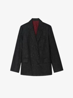 Zadig & Voltaire Vaska Blazer Anthracite 5 Zadig & Voltaire Vaska Blazer Anthracite -Zadig Et Voltaire WWBL01942 ANTHRACITE PACKSHOT 687df3b5550ae