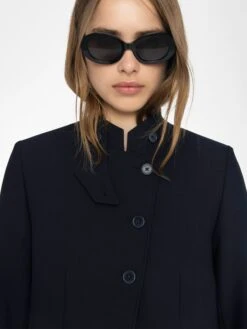 Zadig & Voltaire Verysa Navy Asymmetrical Blazer Encre -Zadig Et Voltaire WWBL01944 ENCRE HOVER 6849a434bf80e