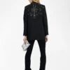 Zadig & Voltaire Viva Black Rhinestone Blazer Black