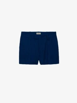 Zadig & Voltaire Please Linen Shorts Deep Sea 4 Zadig & Voltaire Please Linen Shorts Deep Sea -Zadig Et Voltaire WWBS00132 DEEP SEA PACKSHOT