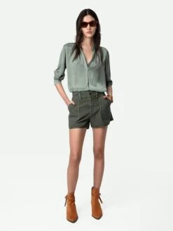 Zadig & Voltaire Sei Shorts Kaki