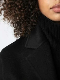 Zadig & Voltaire Meli Coat Black -Zadig Et Voltaire WWCO00214 NOIR ADDI 1 667ed6c20f3b4
