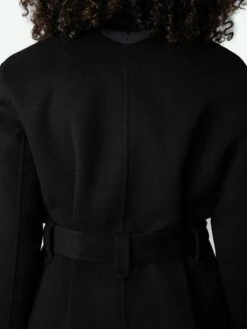 Zadig & Voltaire Meli Coat Black -Zadig Et Voltaire WWCO00214 NOIR ADDI 4 667ed6dd0bbe8