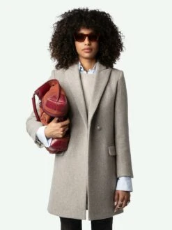 Zadig & Voltaire Marco Coat Latte 2 Zadig & Voltaire Marco Coat Latte -Zadig Et Voltaire WWCO00219 LATTE ADDI 1 6683f4351e822
