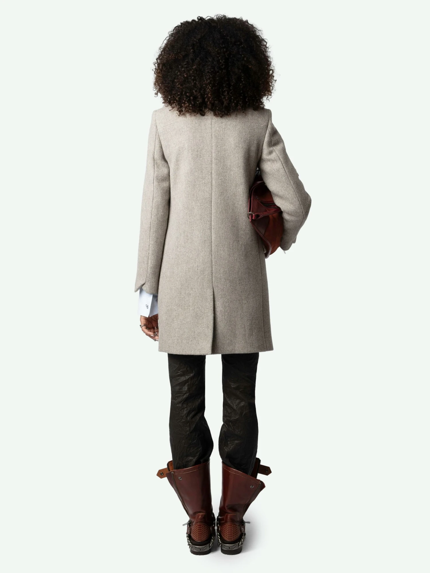 Marco Coat Latte Zadig & Voltaire Marco Coat Latte -Zadig Et Voltaire WWCO00219 LATTE BACK 6683f3c0db502 scaled