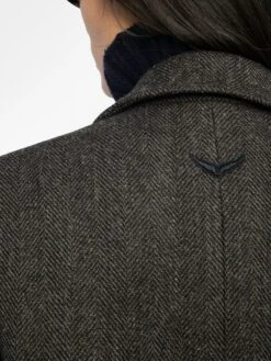 Zadig & Voltaire Miew Coat Dark Chocolate 4 Zadig & Voltaire Miew Coat Dark Chocolate -Zadig Et Voltaire WWCO01240 DARK CHOCOLATE ADDI 3 686b840874283