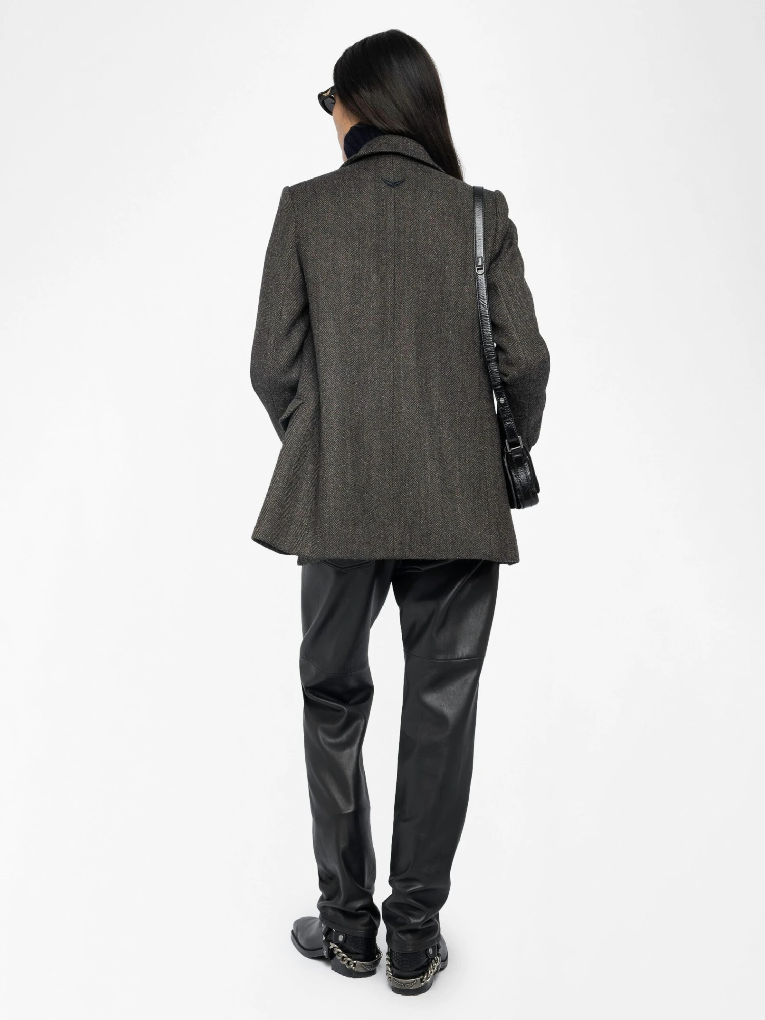 Miew Coat Dark chocolate Zadig & Voltaire Miew Coat Dark Chocolate -Zadig Et Voltaire WWCO01240 DARK CHOCOLATE BACK 686b86a92bc8b scaled