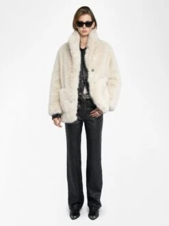 Zadig & Voltaire Fleur Coat Ecru