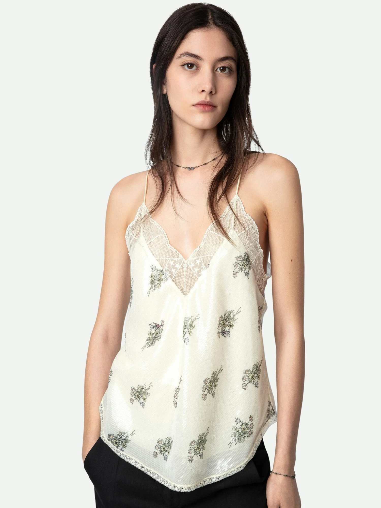 Christy Camisole Mastic Zadig & Voltaire Christy Camisole Mastic -Zadig Et Voltaire WWCR00241 MASTIC HOVER scaled