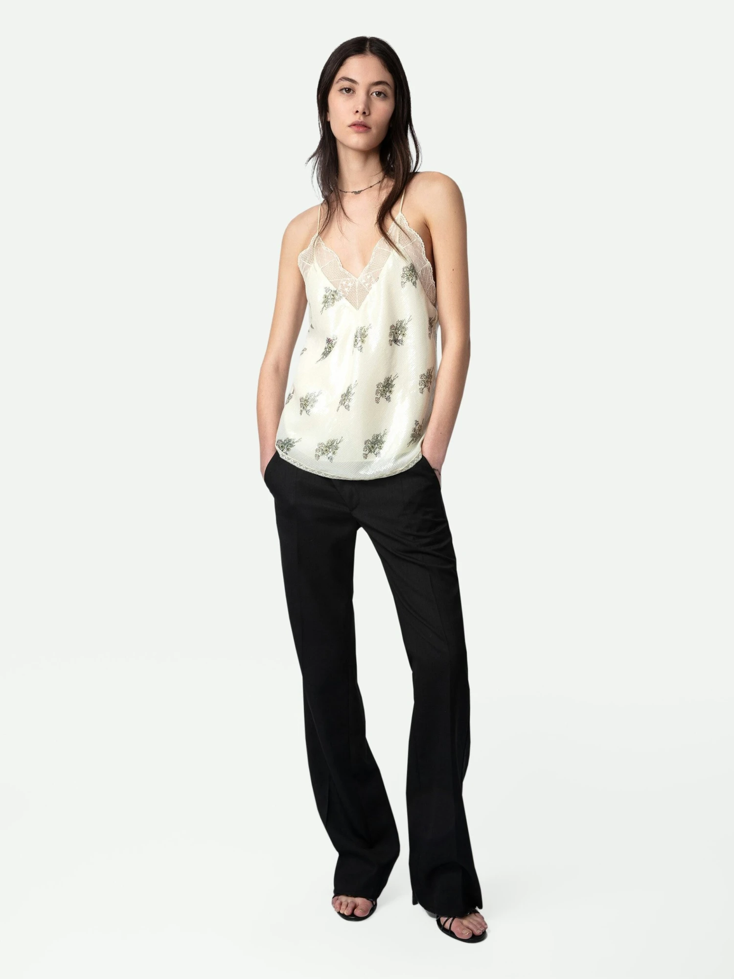 Christy Camisole Mastic Zadig & Voltaire Christy Camisole Mastic -Zadig Et Voltaire WWCR00241 MASTIC SHOOTING scaled
