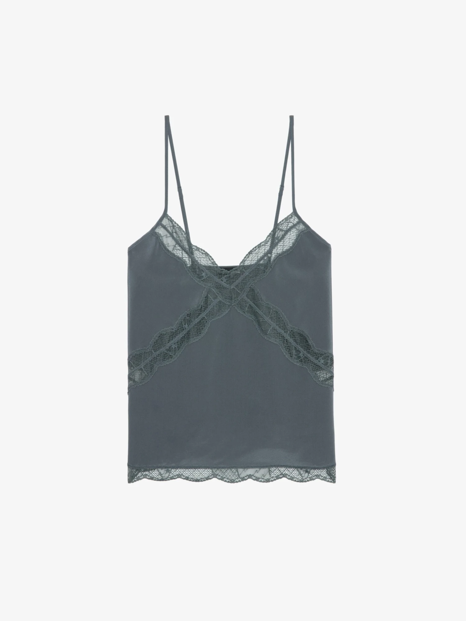 Cishi Silk Camisole Vert de gris Zadig & Voltaire Cishi Silk Camisole Vert De Gris -Zadig Et Voltaire WWCR01258 VERT DE GRIS PACKSHOT 676a7f22ae1cc scaled