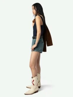 Zadig & Voltaire Celite Navy Lace Camisole Encre -Zadig Et Voltaire WWCR01264 ENCRE ADDI 3 67bed5ef66374