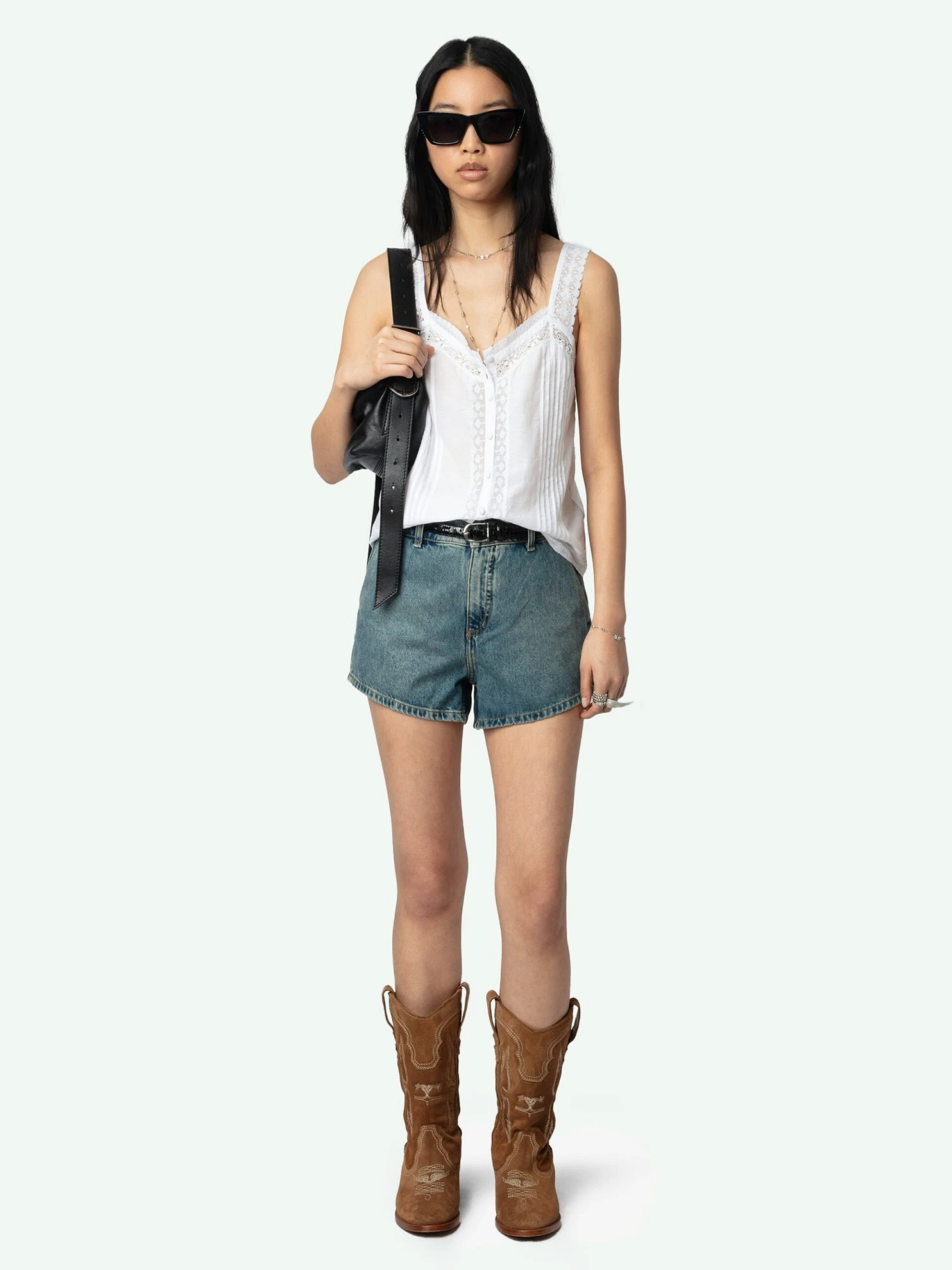 Celite Navy Lace Camisole Judo Zadig & Voltaire Celite Navy Lace Camisole Judo -Zadig Et Voltaire WWCR01264 JUDO SHOOTING 67bed4f659881 scaled