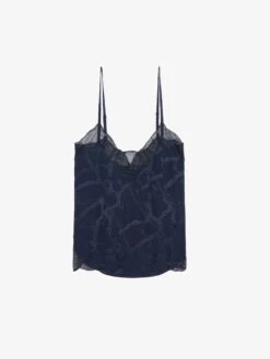 Zadig & Voltaire Cyoko Silk Camisole Encre -Zadig Et Voltaire WWCR01267 ENCRE PACKSHOT 6728b4220527a