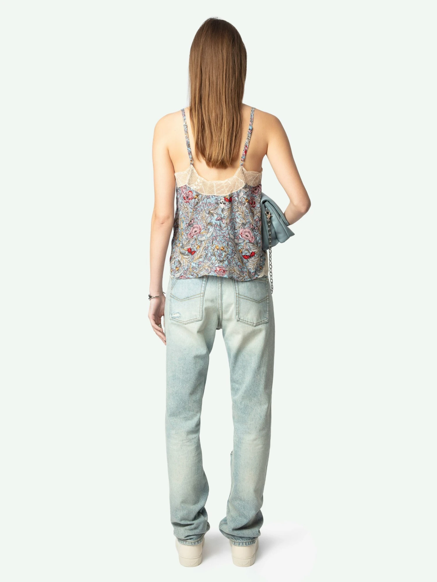Cyoko Floral Camisole Mist Zadig & Voltaire Cyoko Floral Camisole Mist -Zadig Et Voltaire WWCR01270 MIST BACK 6763e74d77625 scaled