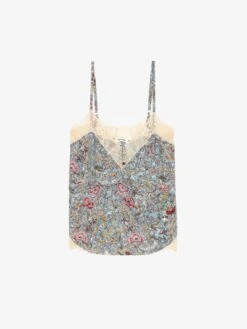 Zadig & Voltaire Cyoko Floral Camisole Mist 4 Zadig & Voltaire Cyoko Floral Camisole Mist -Zadig Et Voltaire WWCR01270 MIST PACKSHOT 6777f1f288269