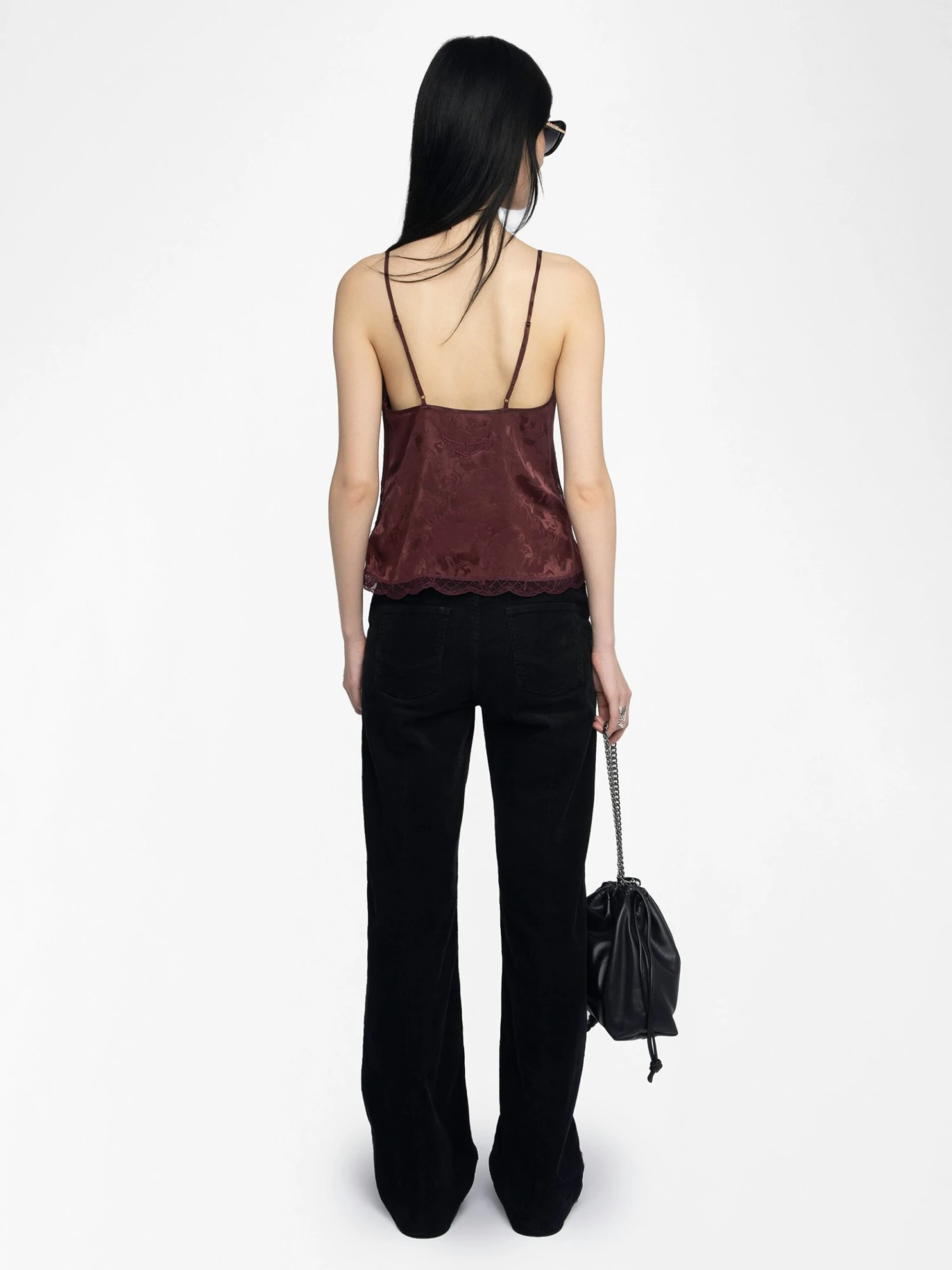 Cishi Silk Camisole Burgundy Zadig & Voltaire Cishi Silk Camisole Burgundy -Zadig Et Voltaire WWCR01298 BURGUNDY BACK 685d2317789fc scaled