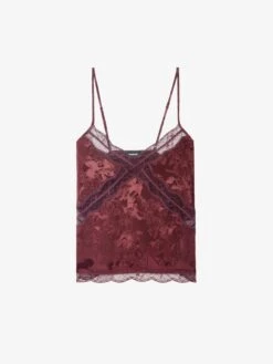 Zadig & Voltaire Cishi Silk Camisole Burgundy 7 Zadig & Voltaire Cishi Silk Camisole Burgundy -Zadig Et Voltaire WWCR01298 BURGUNDY PACKSHOT 686287b4928b4