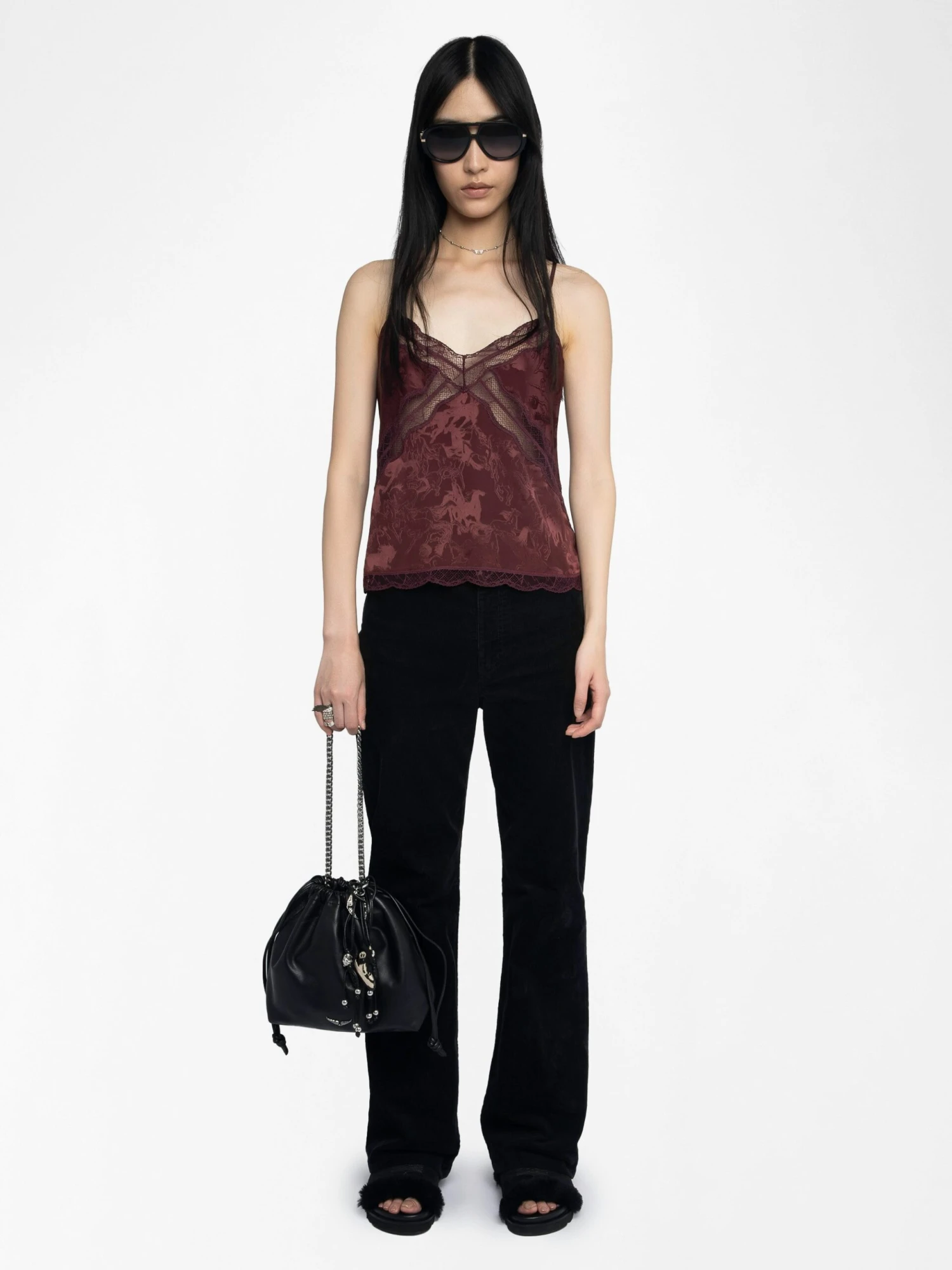 Cishi Silk Camisole Burgundy Zadig & Voltaire Cishi Silk Camisole Burgundy -Zadig Et Voltaire WWCR01298 BURGUNDY SHOOTING 685d234a7ac0f scaled
