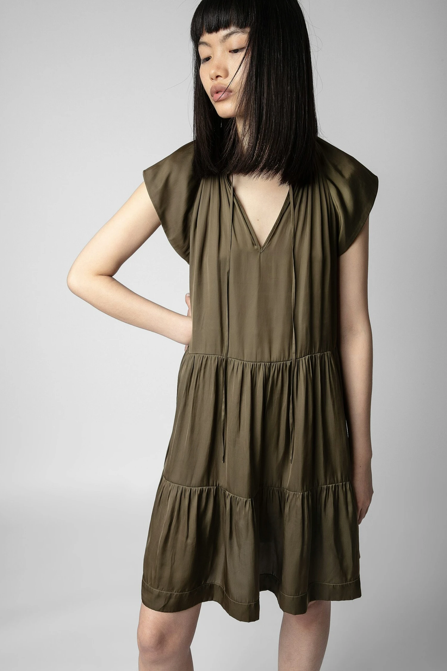 Rito Satin Dress Laurier Zadig & Voltaire Rito Satin Dress Laurier -Zadig Et Voltaire WWDR00022 LAURIER 2 scaled