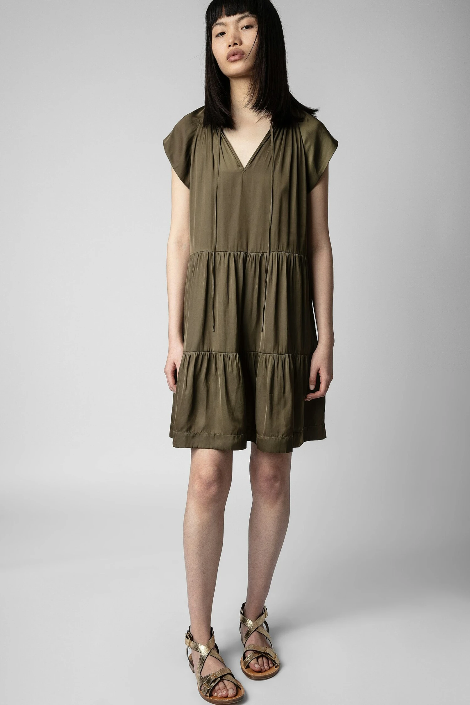 Rito Satin Dress Laurier Zadig & Voltaire Rito Satin Dress Laurier -Zadig Et Voltaire WWDR00022 LAURIER 3 scaled