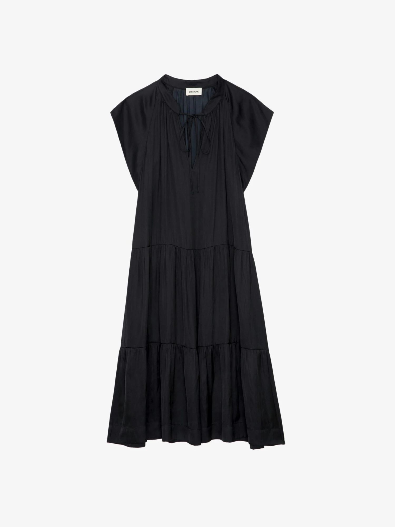 Rito Satin Dress Black Zadig & Voltaire Rito Satin Dress Black -Zadig Et Voltaire WWDR00022 NOIR PACKSHOT scaled