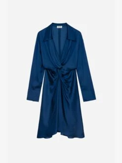 Zadig & Voltaire Rozo Satin Dress Bleu Roi -Zadig Et Voltaire WWDR00023 BLEU ROI PACKSHOT 6626262517eb2