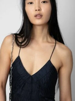 Zadig & Voltaire Rayonne Satin Dress Encre -Zadig Et Voltaire WWDR01076 ENCRE ADDI 2