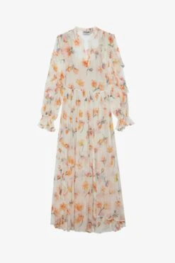 Zadig & Voltaire Riciny Courtney Dress Mastic 4 Zadig & Voltaire Riciny Courtney Dress Mastic -Zadig Et Voltaire WWDR01238 MASTIC