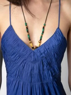 Zadig & Voltaire Rayonna Satin Dress Deep Sea -Zadig Et Voltaire WWDR01317 DEEP SEA ADDI 1