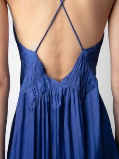 Zadig & Voltaire Rayonna Satin Dress Deep Sea -Zadig Et Voltaire WWDR01317 DEEP SEA ADDI 2