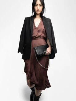 Zadig & Voltaire Randall Dress Burgundy 3 Zadig & Voltaire Randall Dress Burgundy -Zadig Et Voltaire WWDR01358 BURGUNDY ADDI 1 685d23681a3f8