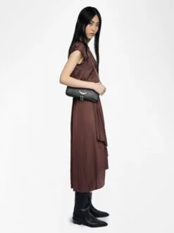 Zadig & Voltaire Randall Dress Burgundy 4 Zadig & Voltaire Randall Dress Burgundy -Zadig Et Voltaire WWDR01358 BURGUNDY ADDI 3 685d23ac3b8fc