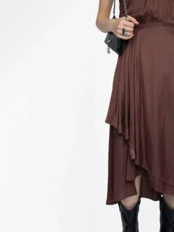 Zadig & Voltaire Randall Dress Burgundy 6 Zadig & Voltaire Randall Dress Burgundy -Zadig Et Voltaire WWDR01358 BURGUNDY HOVER 685d22df852d4