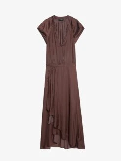 Zadig & Voltaire Randall Dress Burgundy 7 Zadig & Voltaire Randall Dress Burgundy -Zadig Et Voltaire WWDR01358 BURGUNDY PACKSHOT 6862878e904de