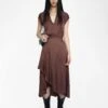 Zadig & Voltaire Randall Dress Burgundy